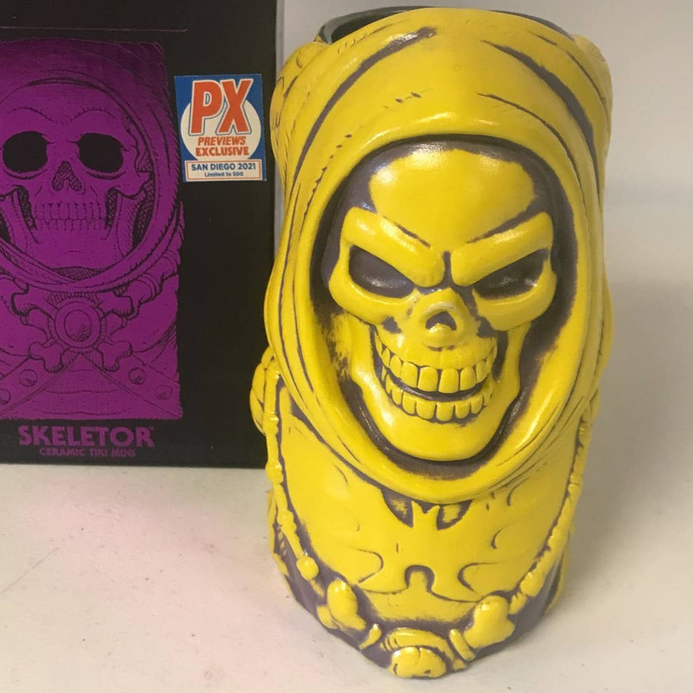 Geeki Tiki Masters of The Universe Bone Yellow Skeletor Mug- 2021 SDCC E… - Picture 2 of 6